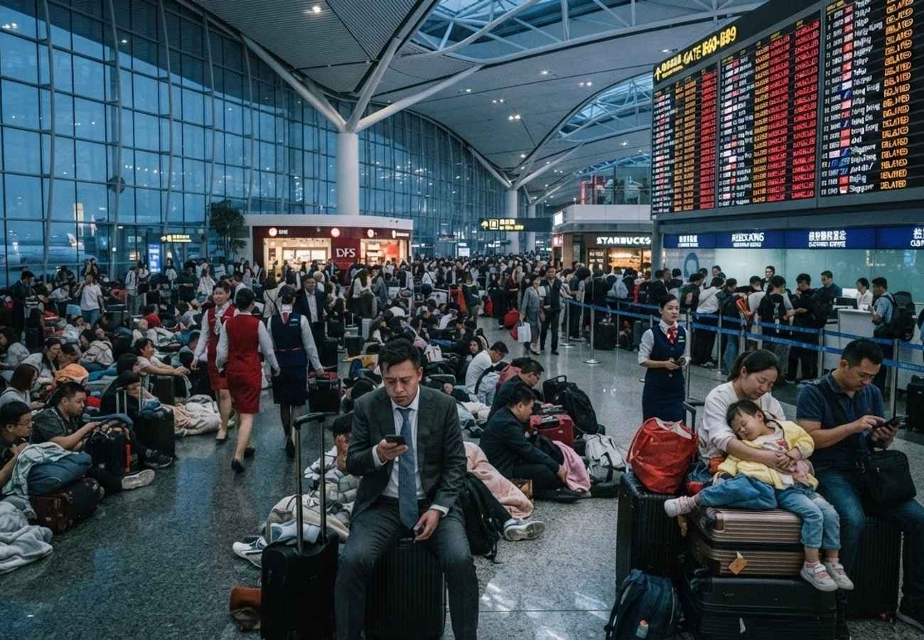 Asia Aviation Crisis 2026: 3,786 Flights Delayed and 259 Cancelled in Single Day