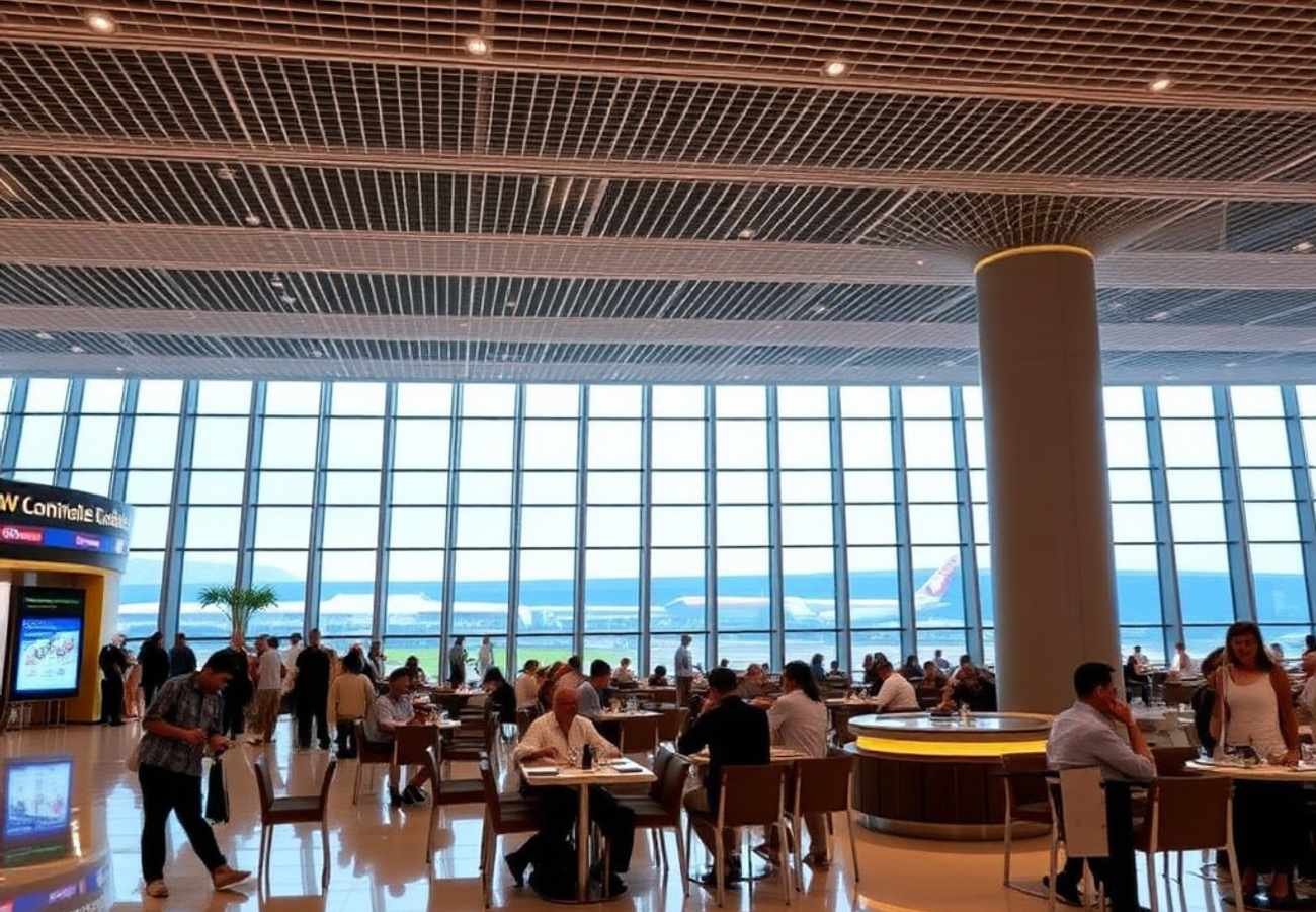 Dining options at Singapore Changi Airport and Jewel complex