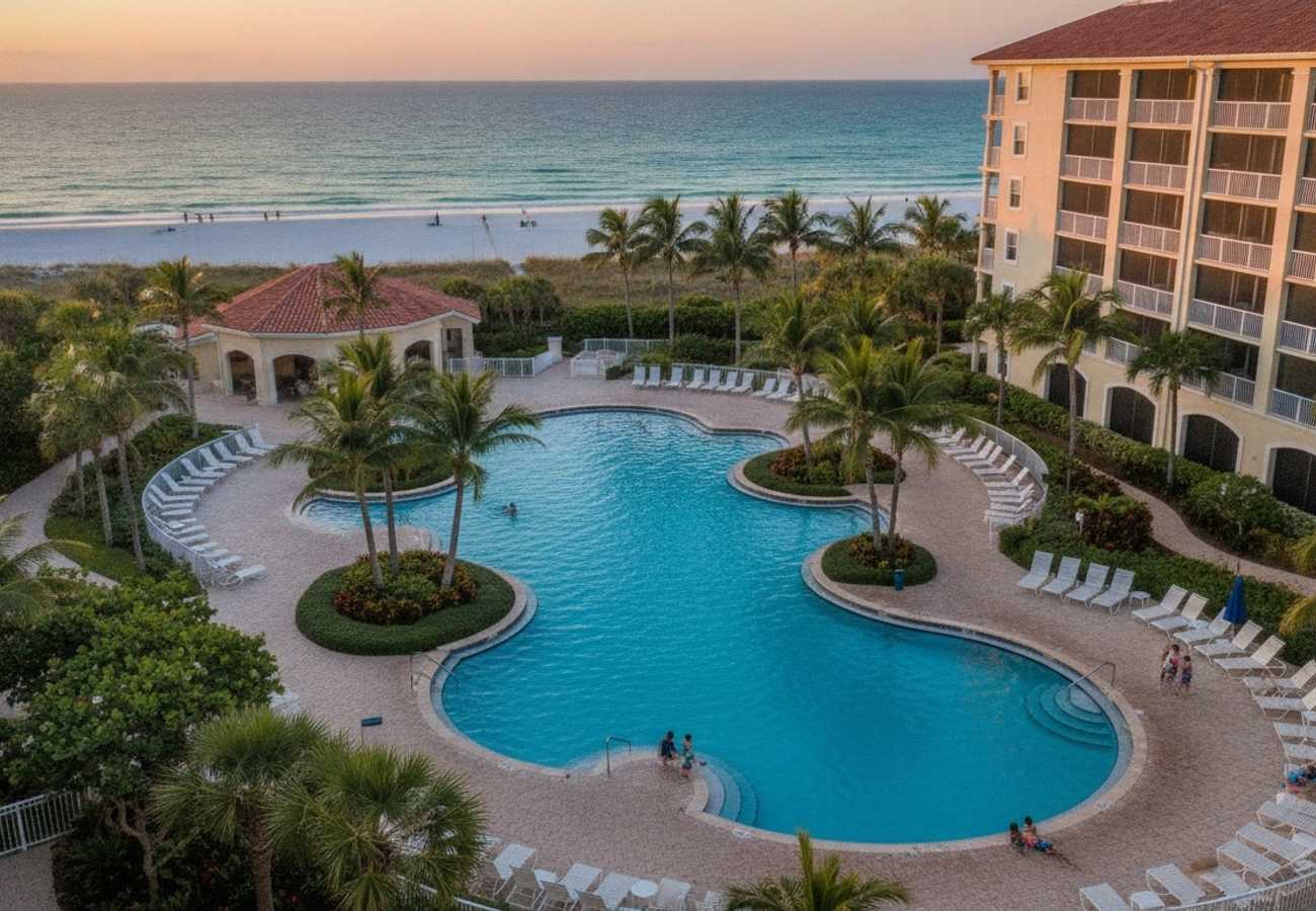 Luxury vacation resort condo interior