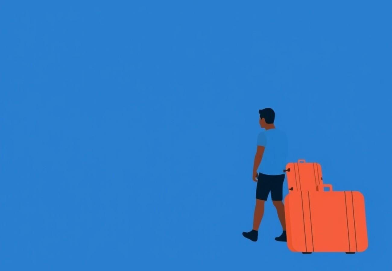 Traveler using a mobile device to manage insurance coverage while abroad