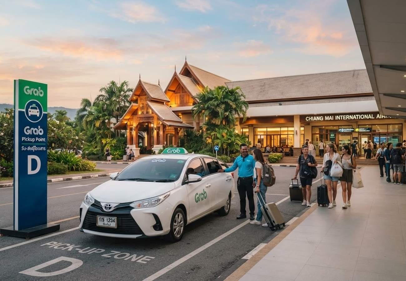 Chiang Mai International Airport Grab Pickup Guide and Taxi Alternatives 2026