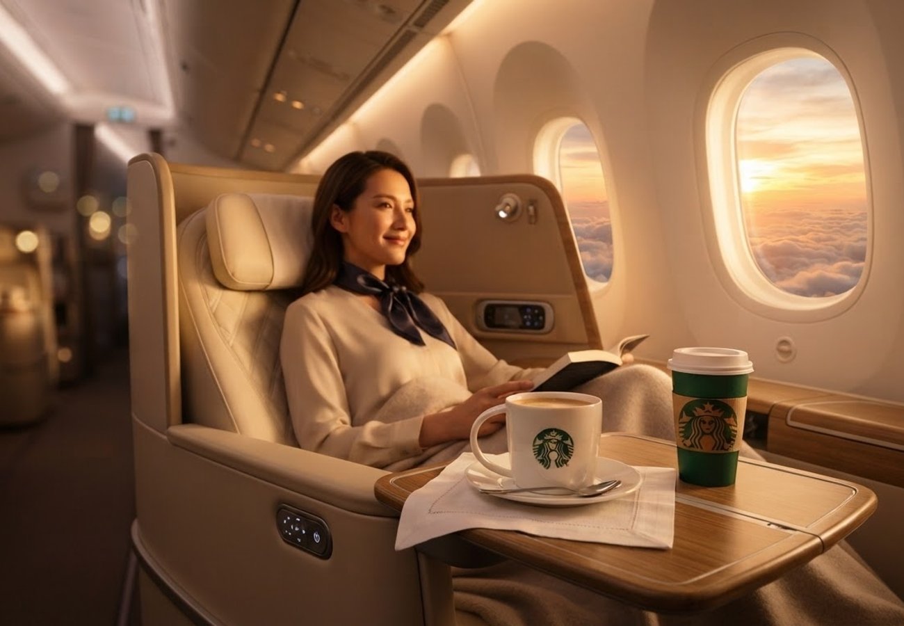 China Eastern Adds Starbucks Coffee to First and Business Class Premium Cabins in 2026