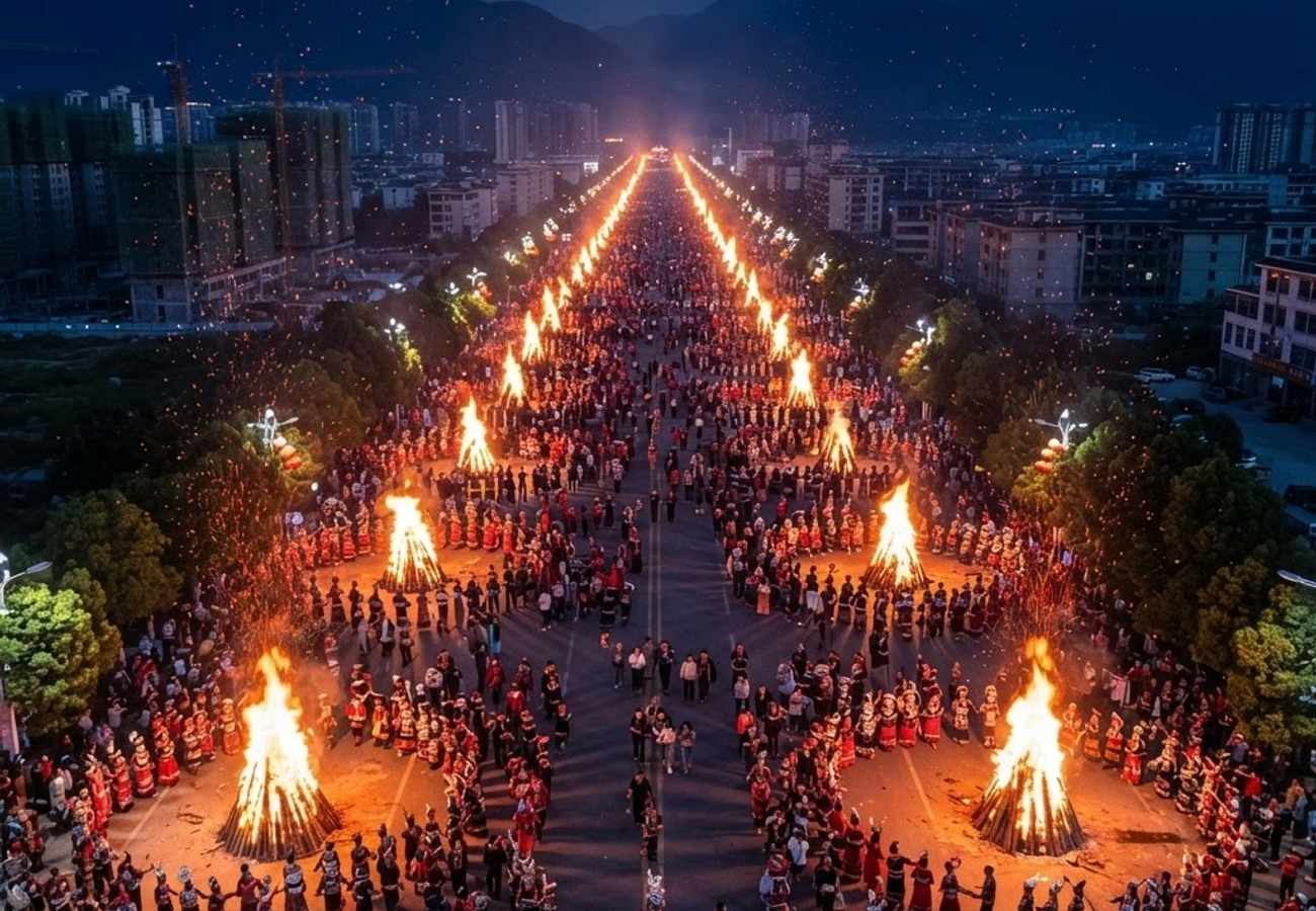 China's Liangshan Yi Torch Festival 2026 Draws 300,000 Visitors to Xichang City