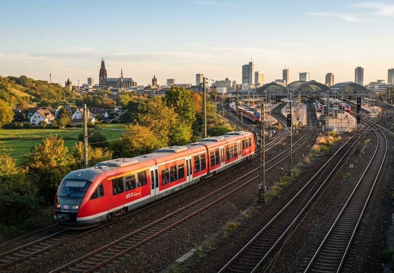 German regional train operating under DB Regio branding