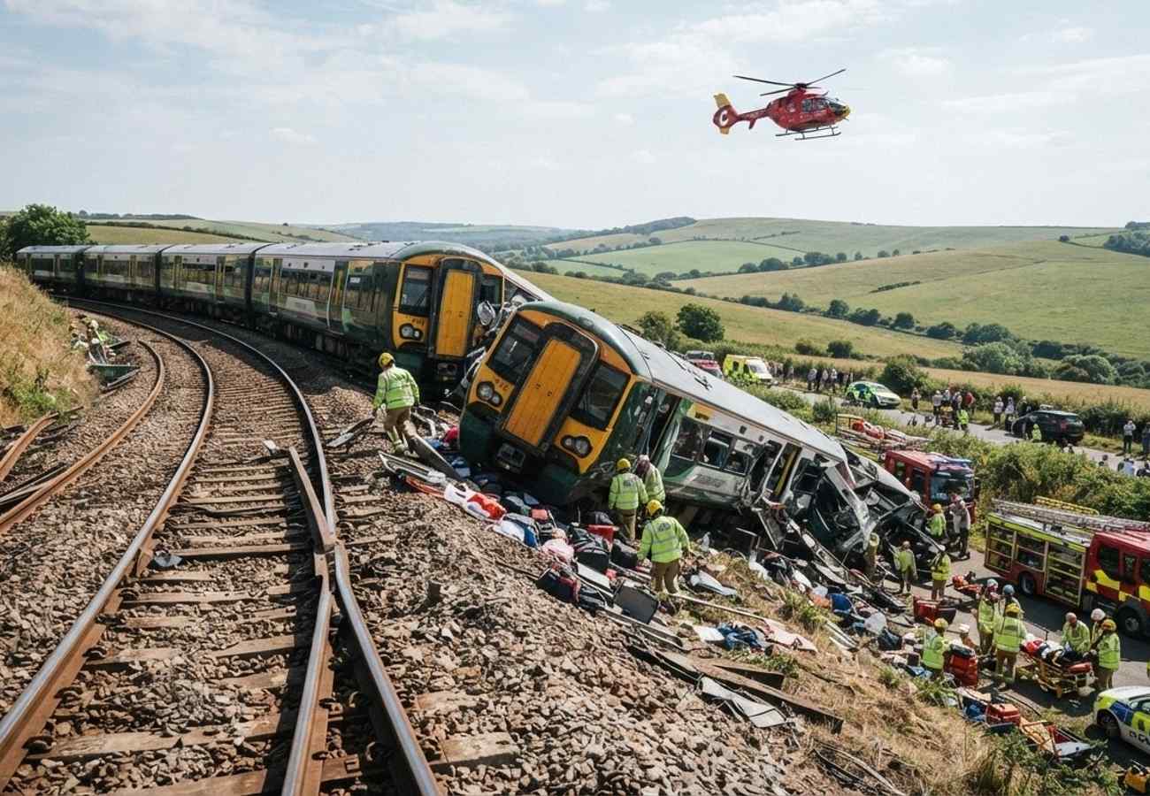 Southern Rail Derailment Near Lewes Injures 11 Passengers and Disrupts East Sussex Routes in 2026