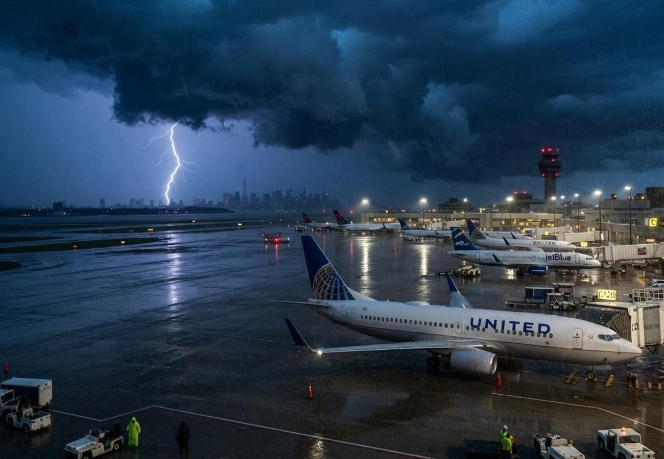 FAA Ground Stop at Newark Liberty Airport Triggers 140 Cancellations Amid Severe Storms 2026