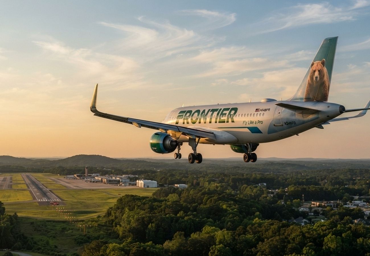 Frontier Airlines Airbus A320neo aircraft on tarmac