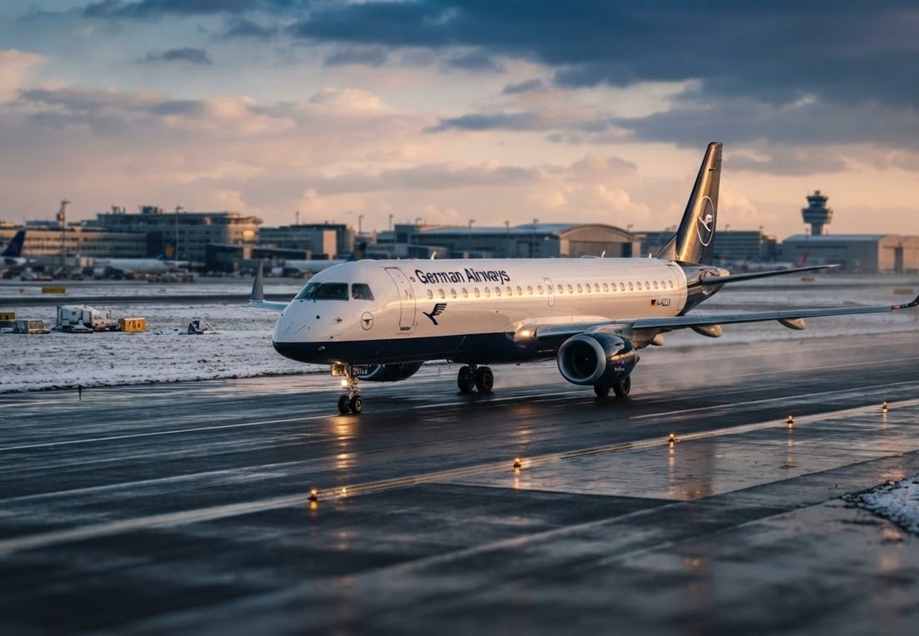 Embraer regional jet operated by German Airways for Condor