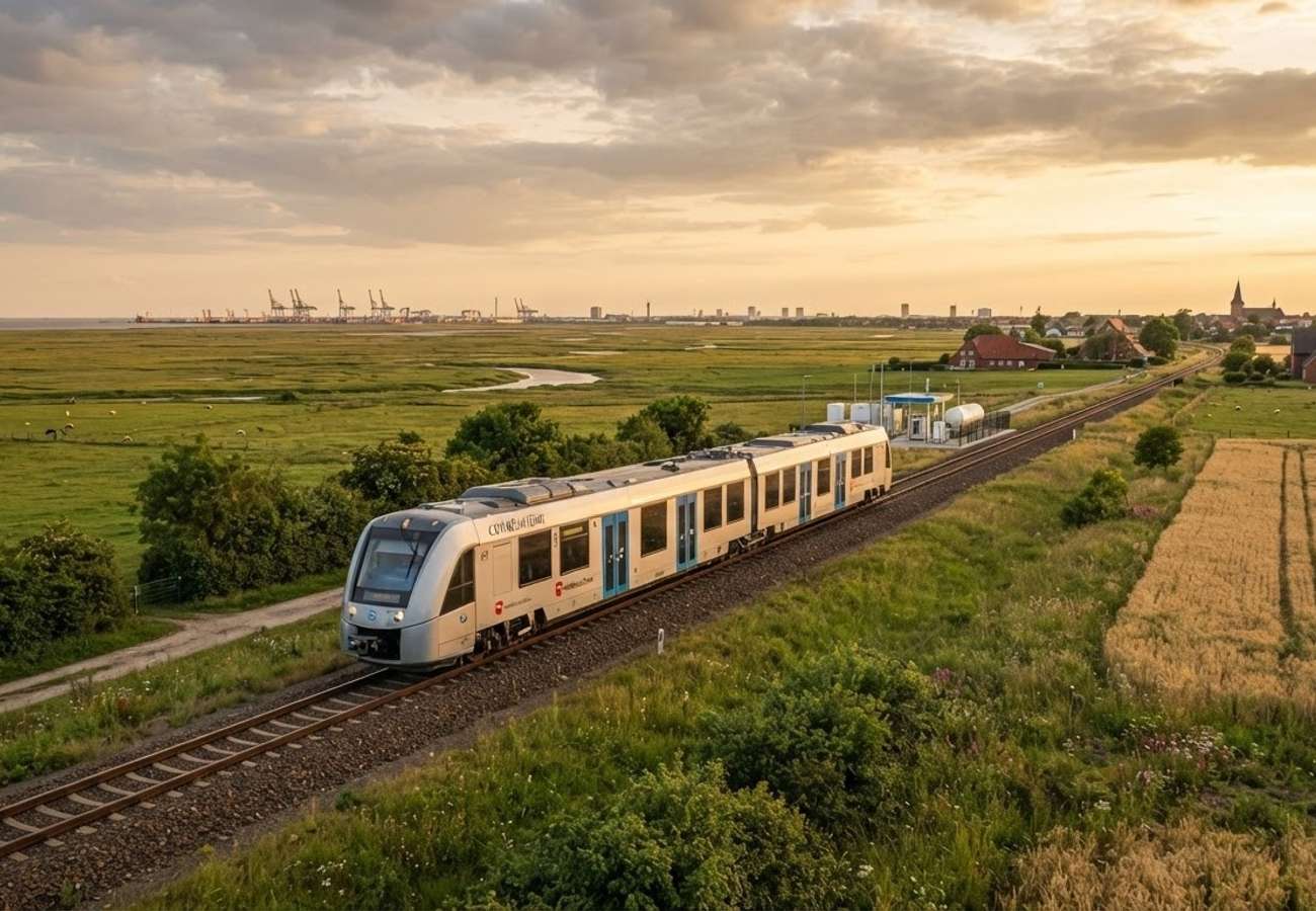 Alstom Coradia iLint hydrogen train operating in Lower Saxony, Germany
