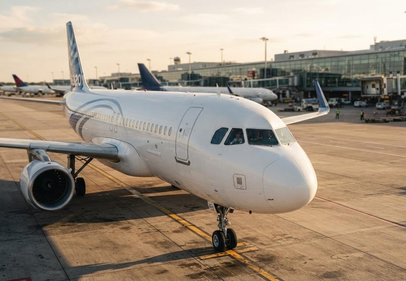 GlobalX Airlines aircraft on tarmac