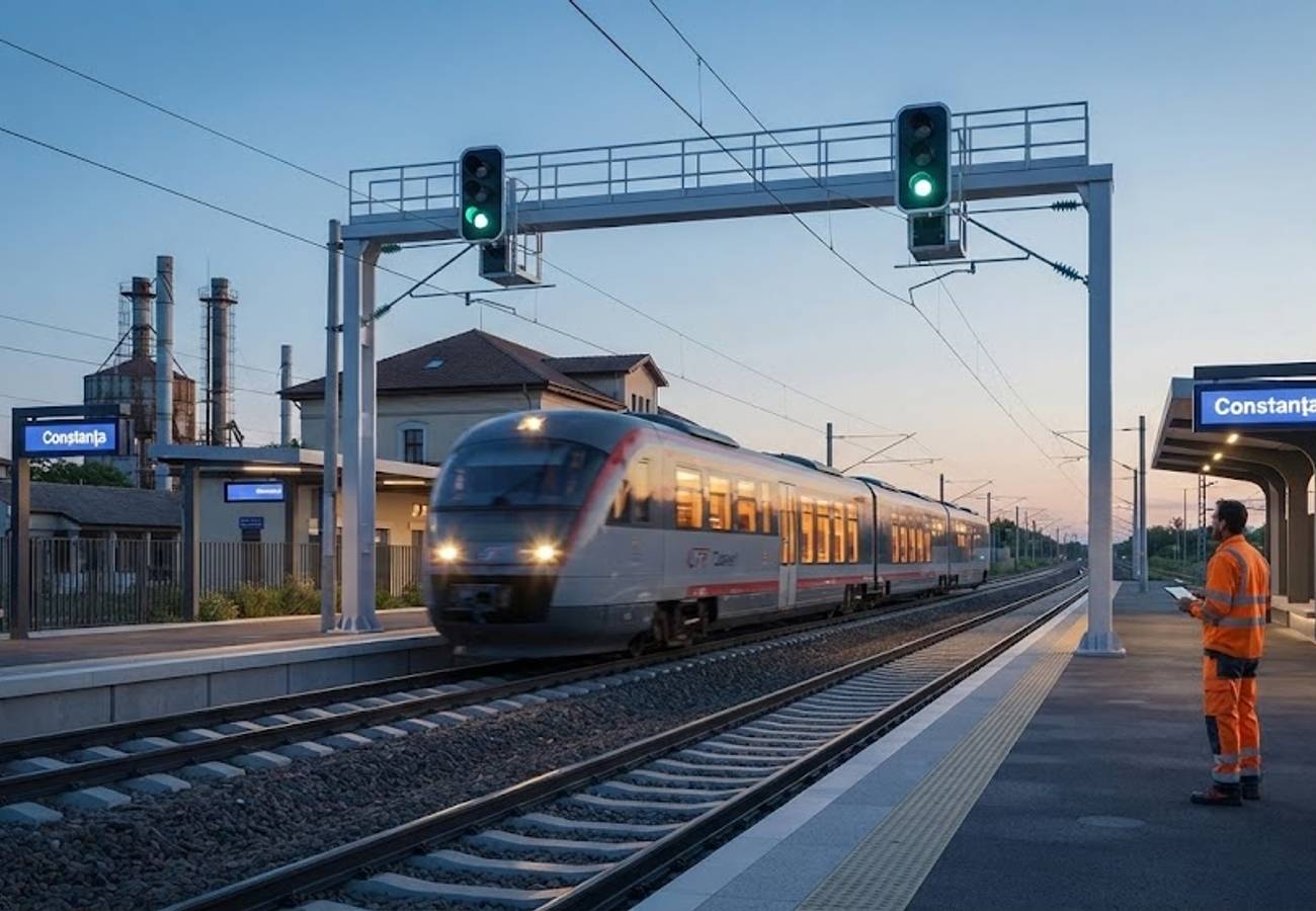 Modern digital railway signaling infrastructure in Romania