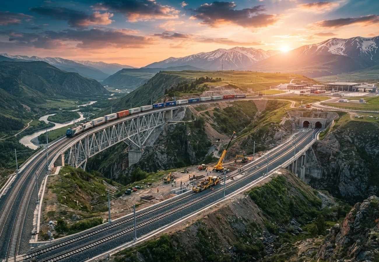 Iran and Turkey to Construct Khavaran-Tabriz-Marand-Cheshmeh Soraya Cross-Border Railway in 2026