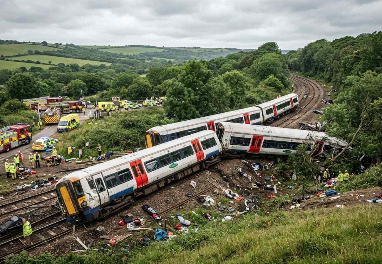 Southern Rail Derailment Near Lewes Injures 11 Passengers and Halts East Sussex Rail Traffic 2026