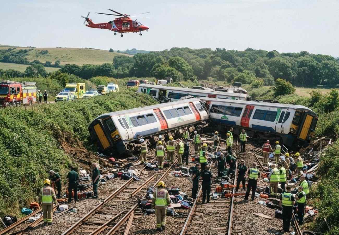 Southern Rail Derailment Near Lewes Injures 11 Passengers as Major Safety Probe Launches in 2026