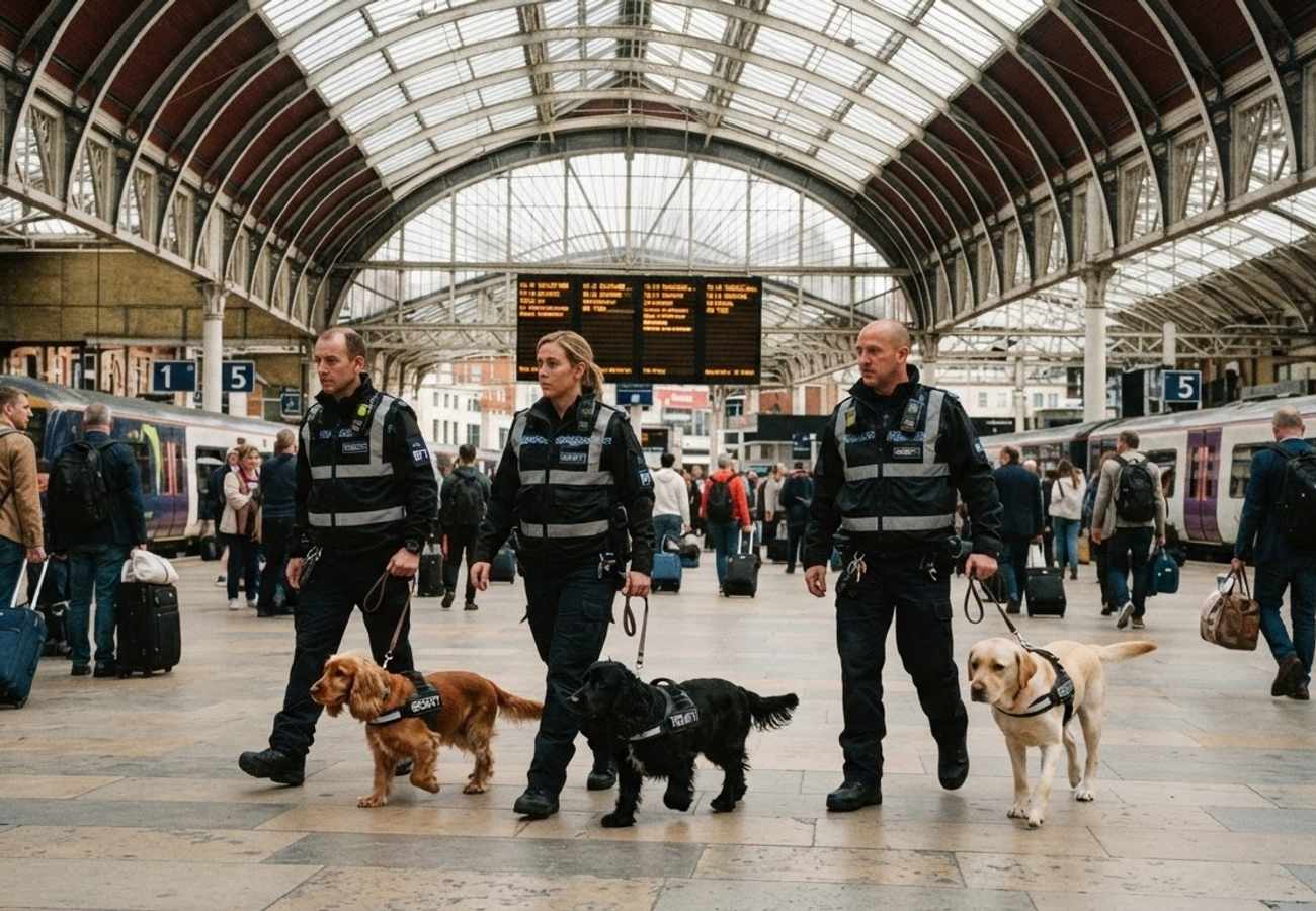 London Waterloo Deploys Three-Dog Security Patrols in First-of-Its-Kind Trial for Britain's Railways