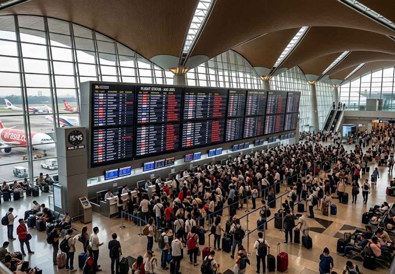 Mass Flight Disruptions Hit 20+ Asian Airports: Kuala Lumpur Hub Records 3,786 Delays in 2026