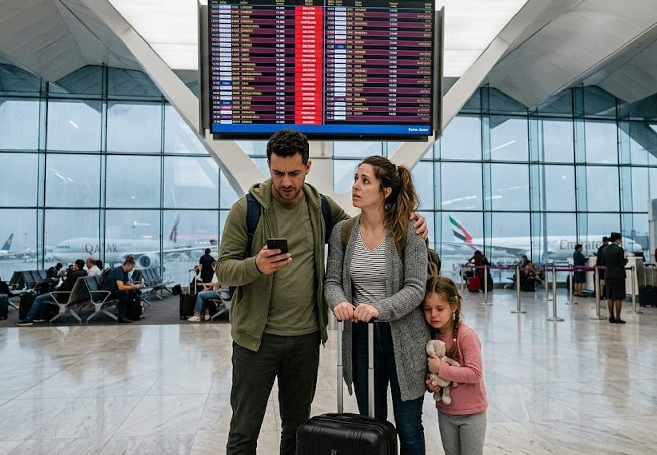 Middle East airports experiencing flight cancellations and delays amid regional tensions