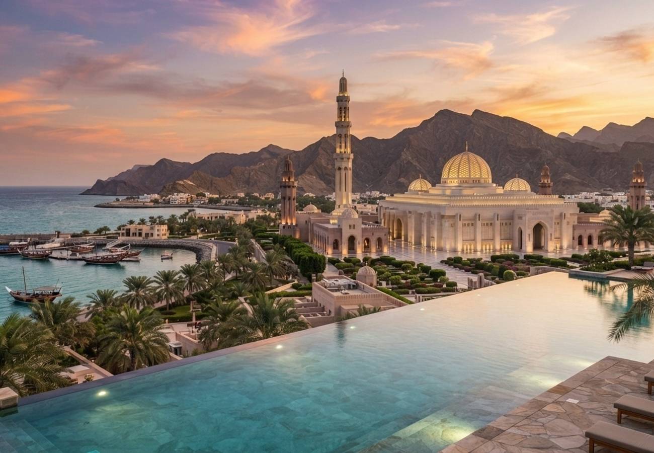 Oman landscape and tourism infrastructure