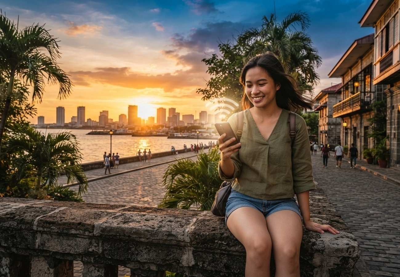 Digital connectivity map of Philippines tourist destinations