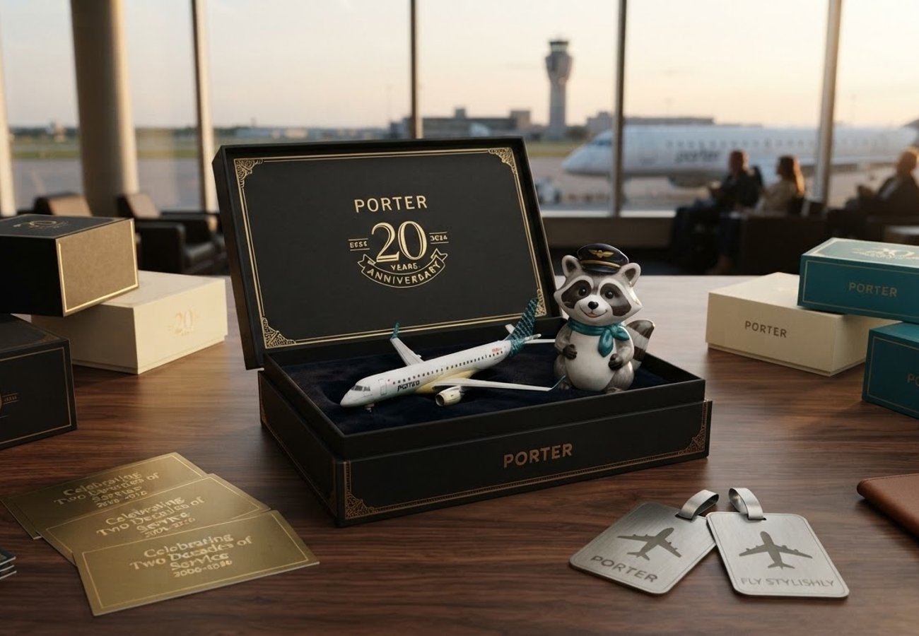 Porter Airlines Celebrates 20th Anniversary with Collectible Blind Boxes and 20 Free Flights Prize 2026