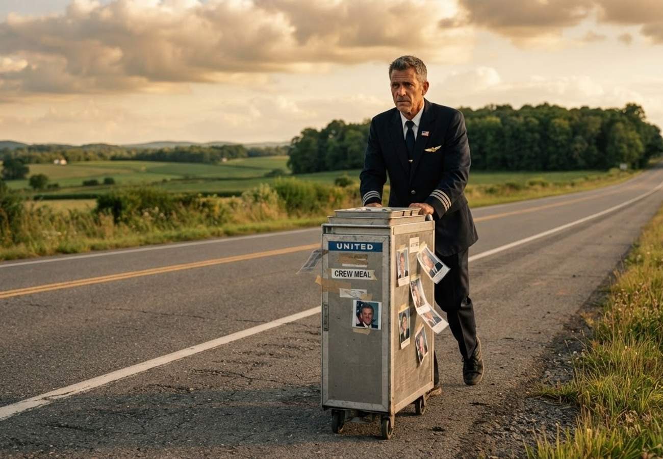 Retired United Flight Attendant Paul Veneto Pushes 1,000-Mile 9/11 Memorial Cart
