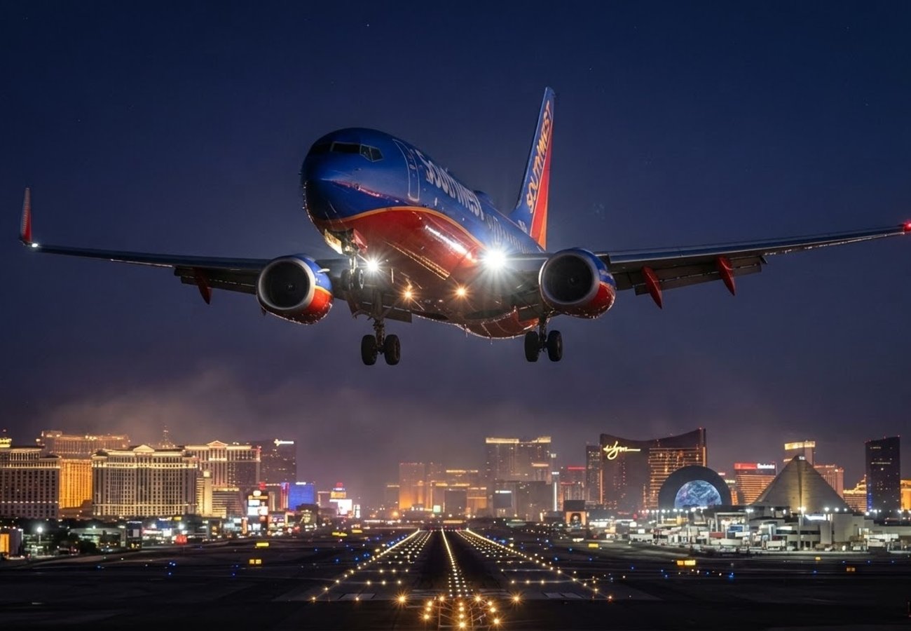 Southwest Airlines Flight WN4972 Boeing 737-800 Diverts from Dallas to Las Vegas in August 2026