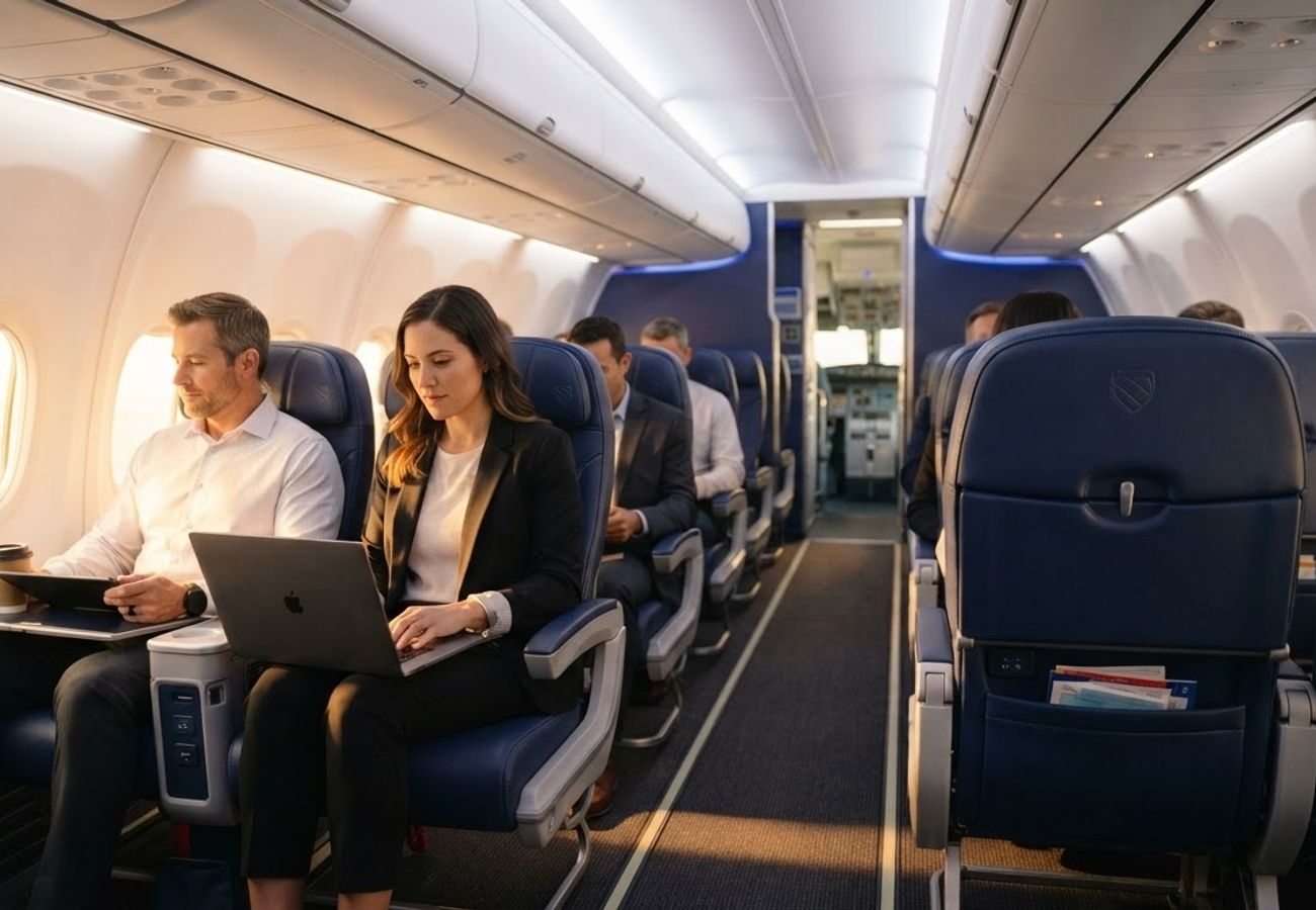 Southwest Airlines aircraft on tarmac representing corporate travel expansion