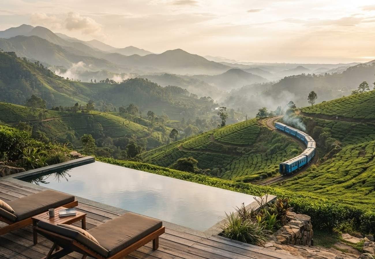 Luxury wellness resort and tea plantations in Sri Lanka