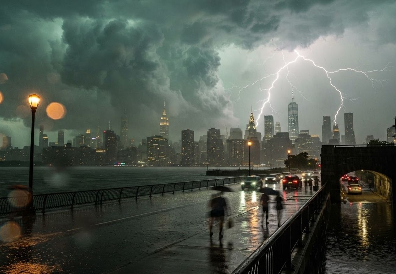 NYC Tri-State Region Under Flood Watch and Severe Storm Warnings August 2026