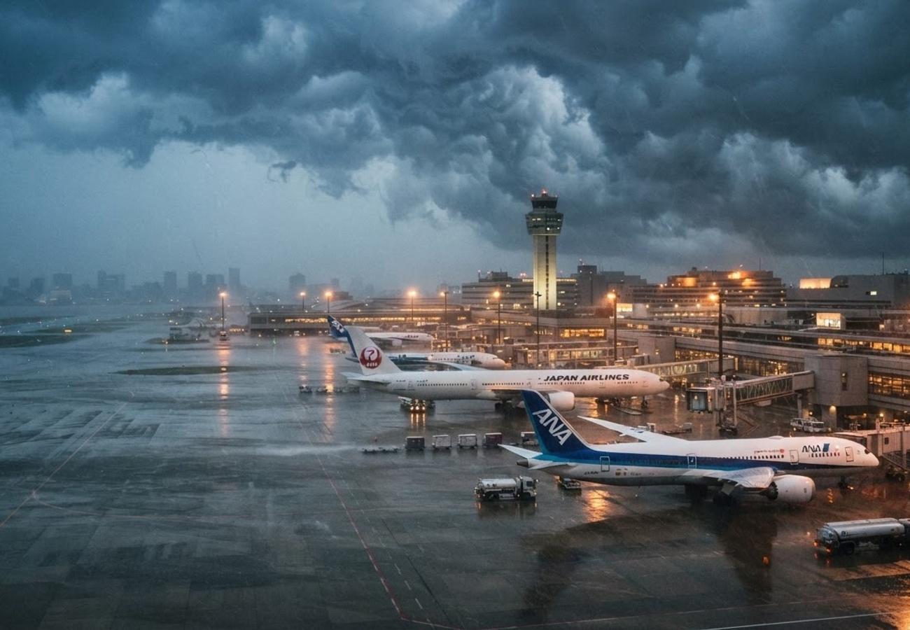 Typhoon Saudel Triggers 743 Flight Cancellations and 4,668 Delays Across Tokyo and Asian Hubs in 2026