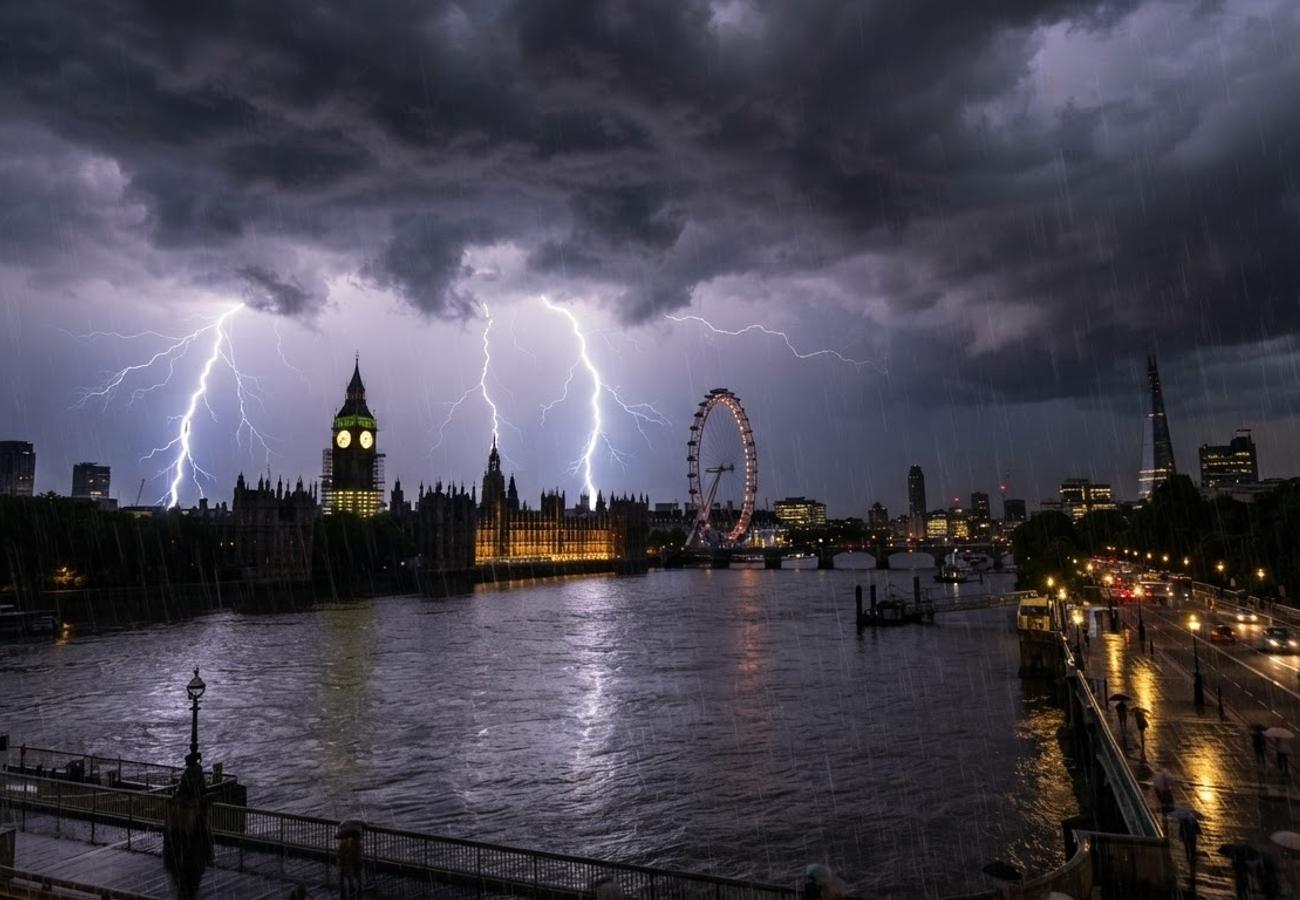 UK Met Office Issues Thunderstorm Warnings for London and Major Tourist Hubs August 2026