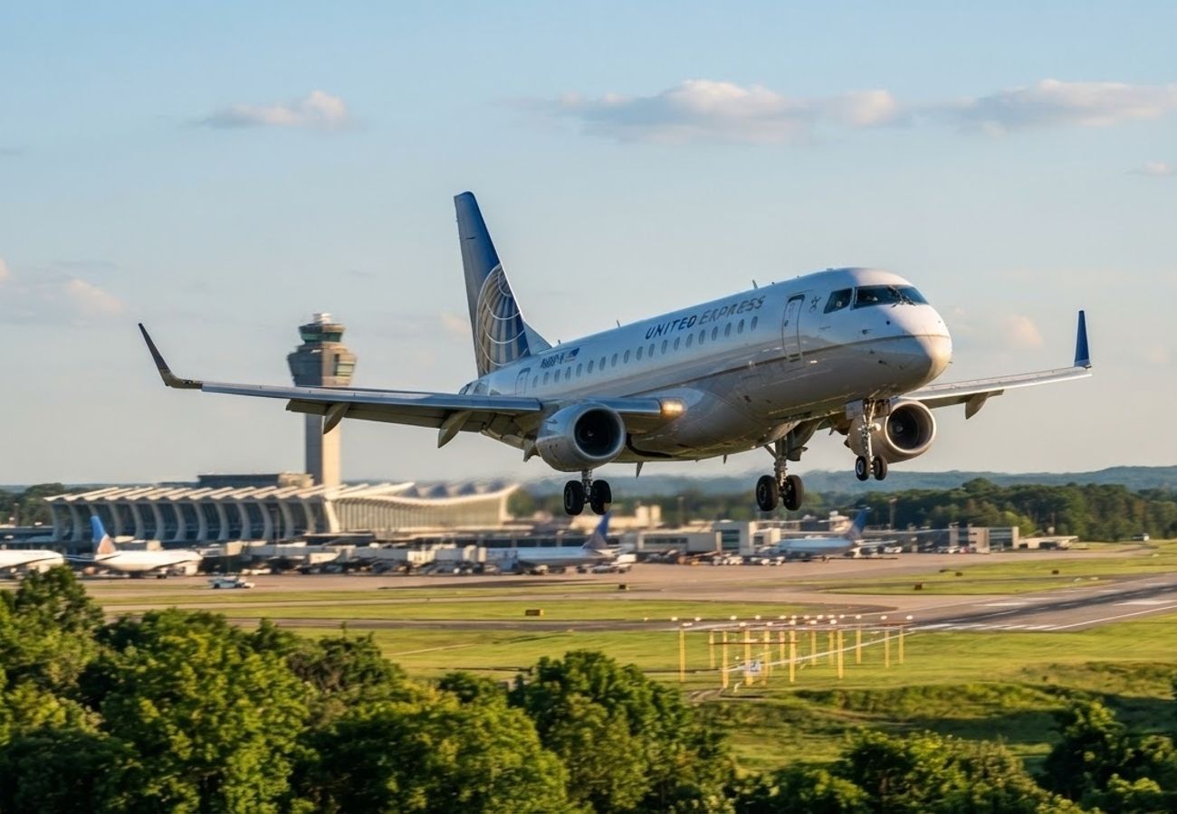 United Express Flight UA4057 Embraer E175 Diverts from Houston to Washington Dulles in 2026