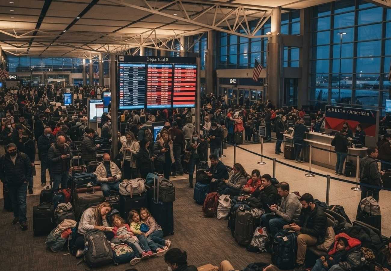 USA Flight Chaos 2026: 3,168 Delays and 349 Cancellations Hit Atlanta, NYC, and Philadelphia Hubs