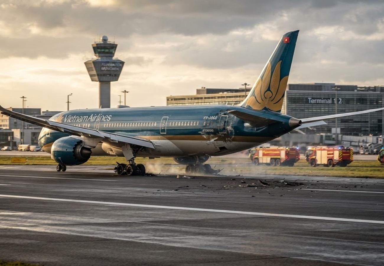 Vietnam Airlines Boeing 787-9 Returns to Munich Airport After Severe Tailstrike on Hanoi Flight