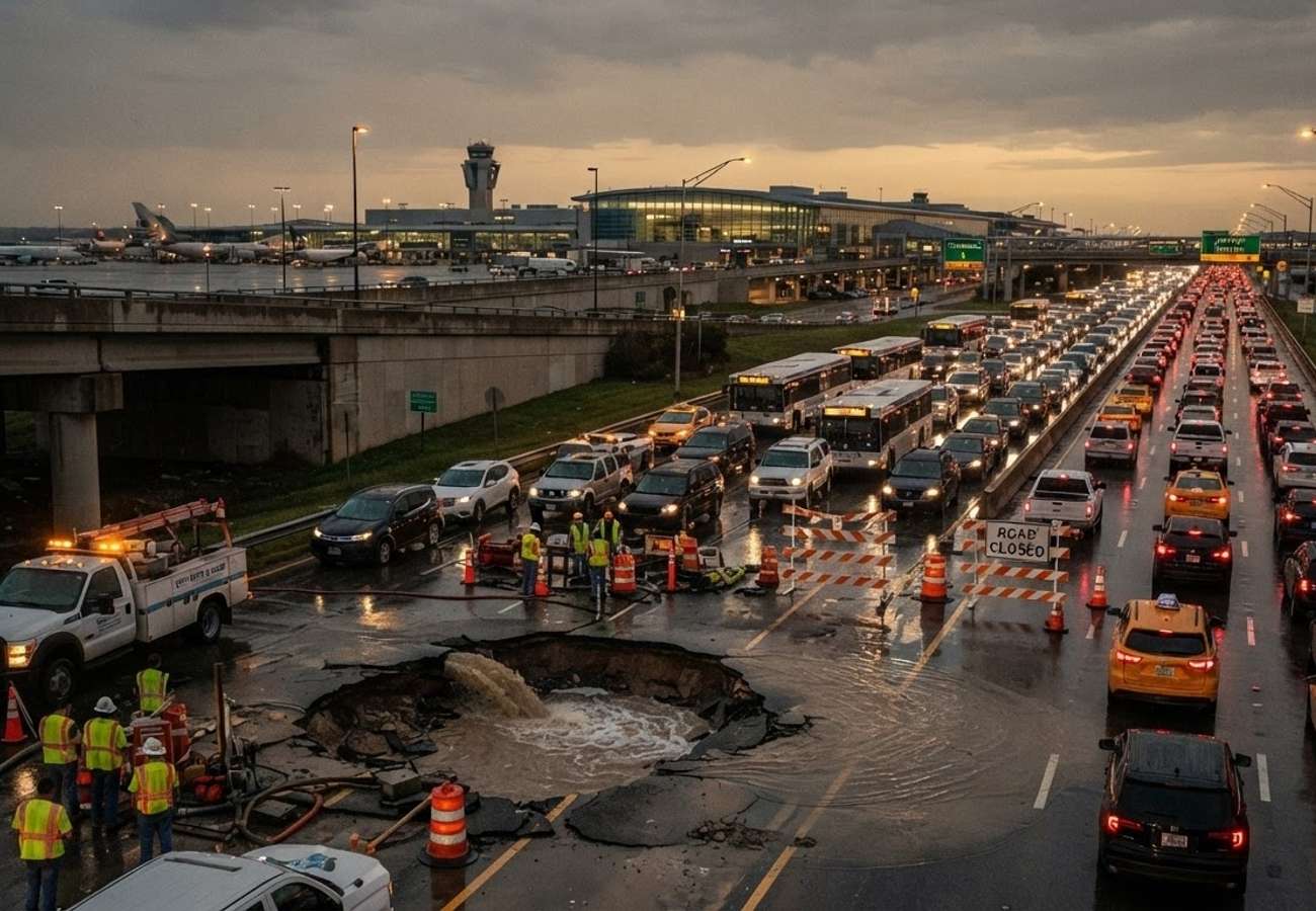 BWI Marshall Airport Access Disrupted: Water Main Break Closes Key MD 170 Ramps and Shuttles