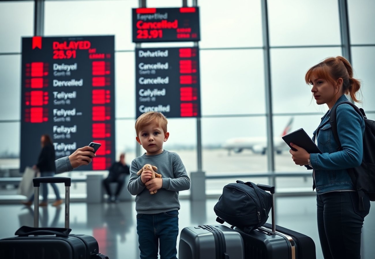 Travel insurance policy documents and a passport on a desk