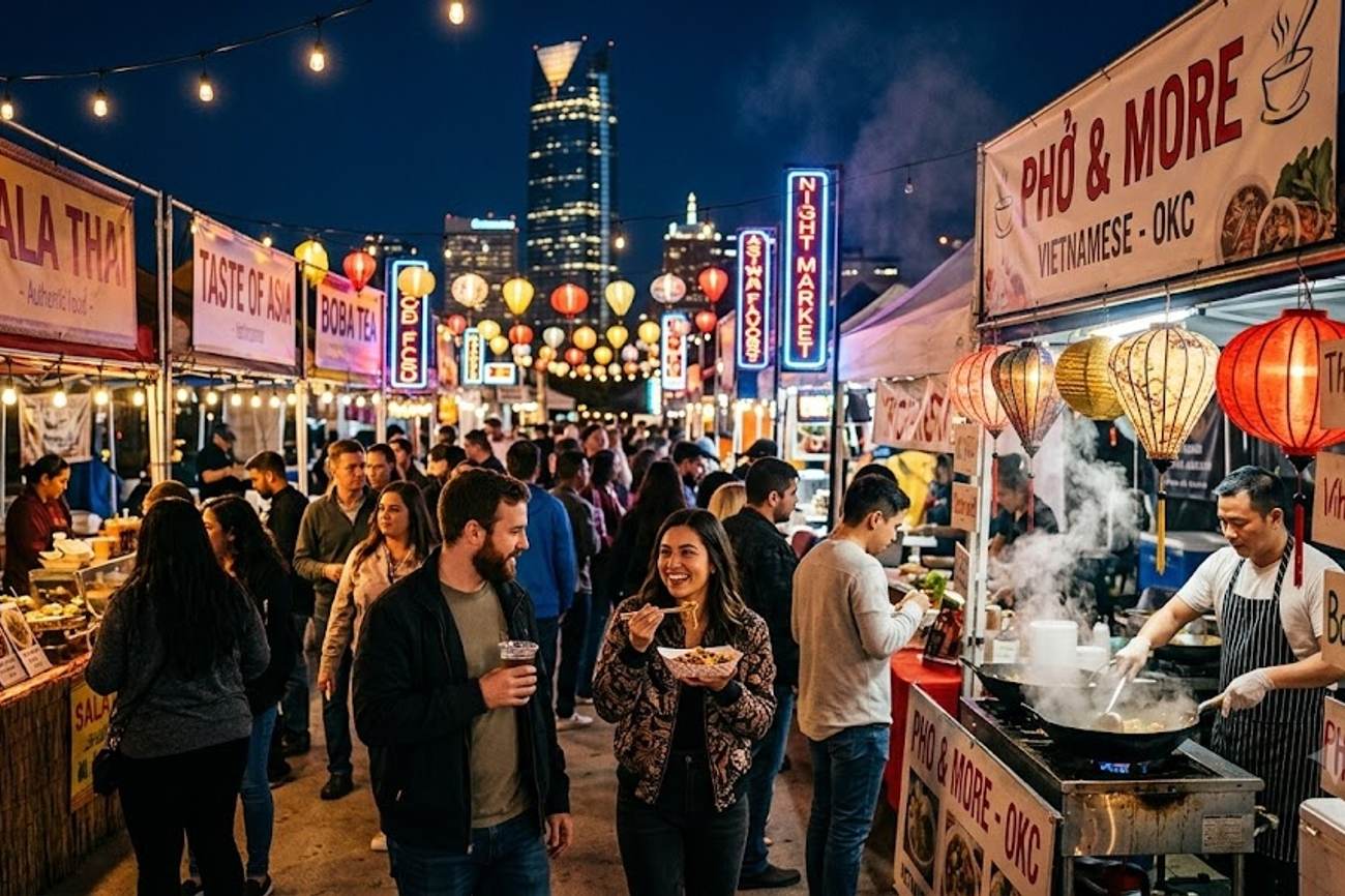 Asian Night Market Turns Oklahoma City Into a Spectacular USA Food Travel Hotspot