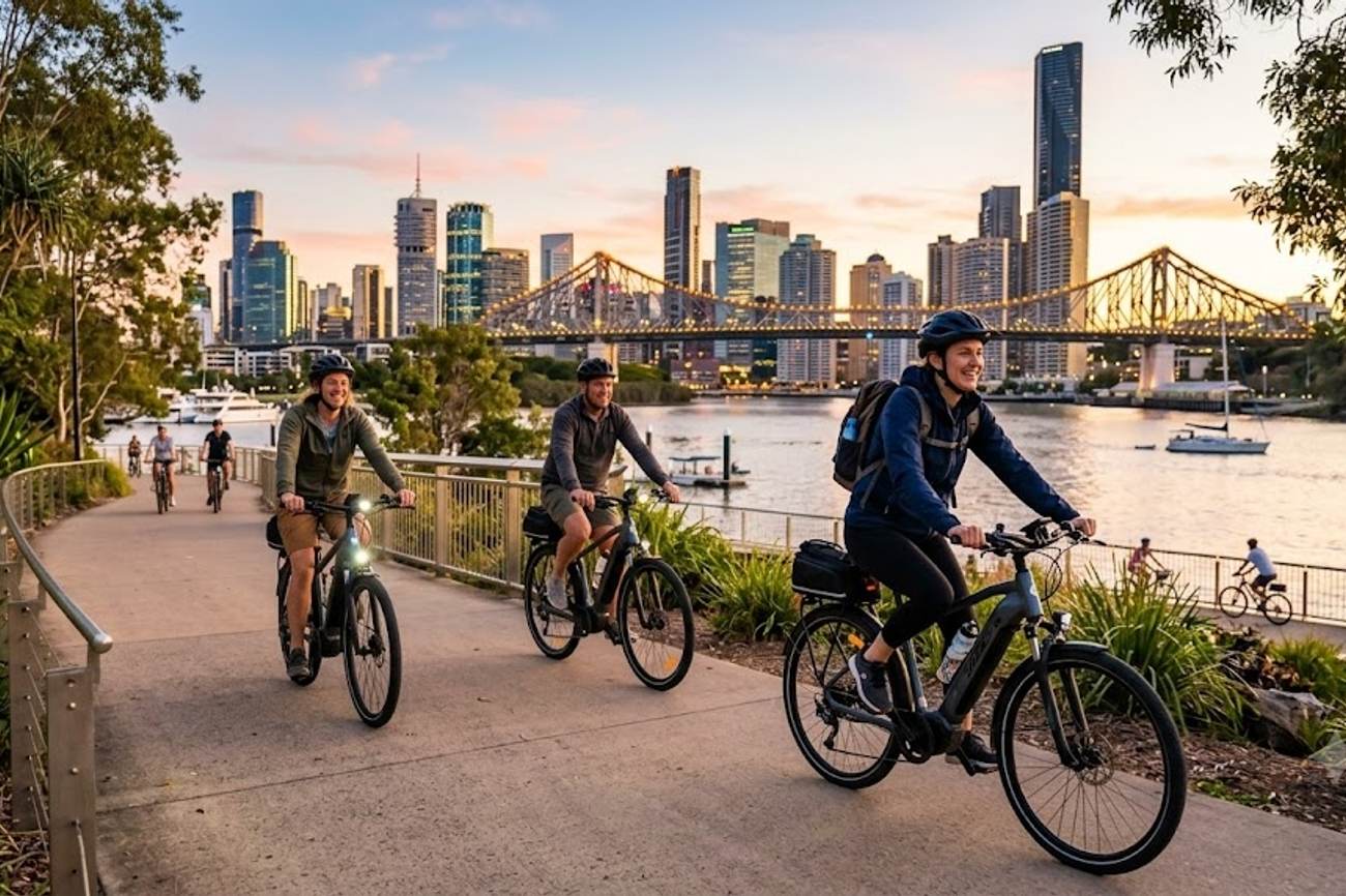 Australia Reveals New Brisbane E Bike Tours Offering Fresh Food Trails Scenic Routes And Active Exploration