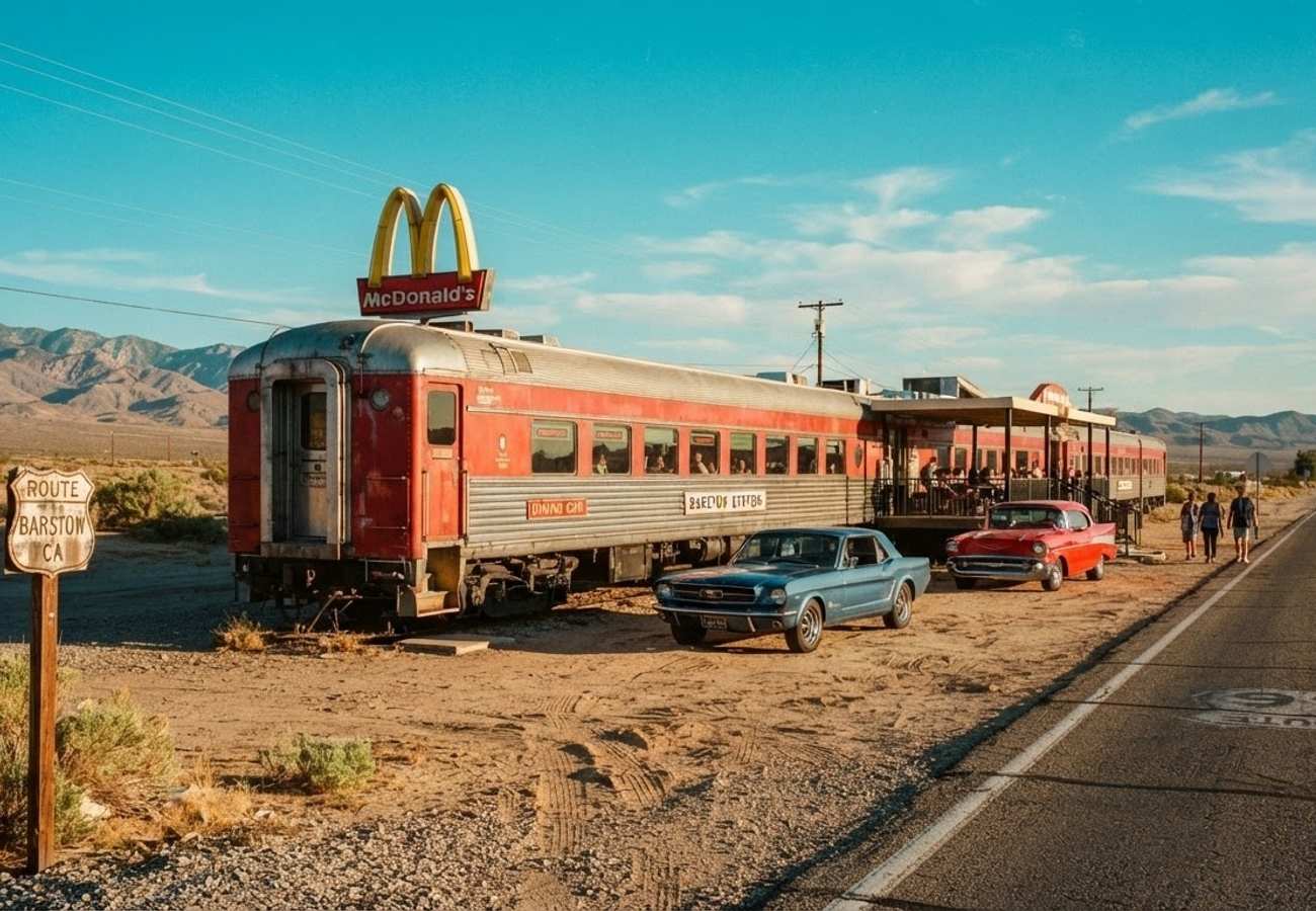 Barstow Station McDonald's Revives Route 66 Nostalgia With Historic Train Car Dining in 2026