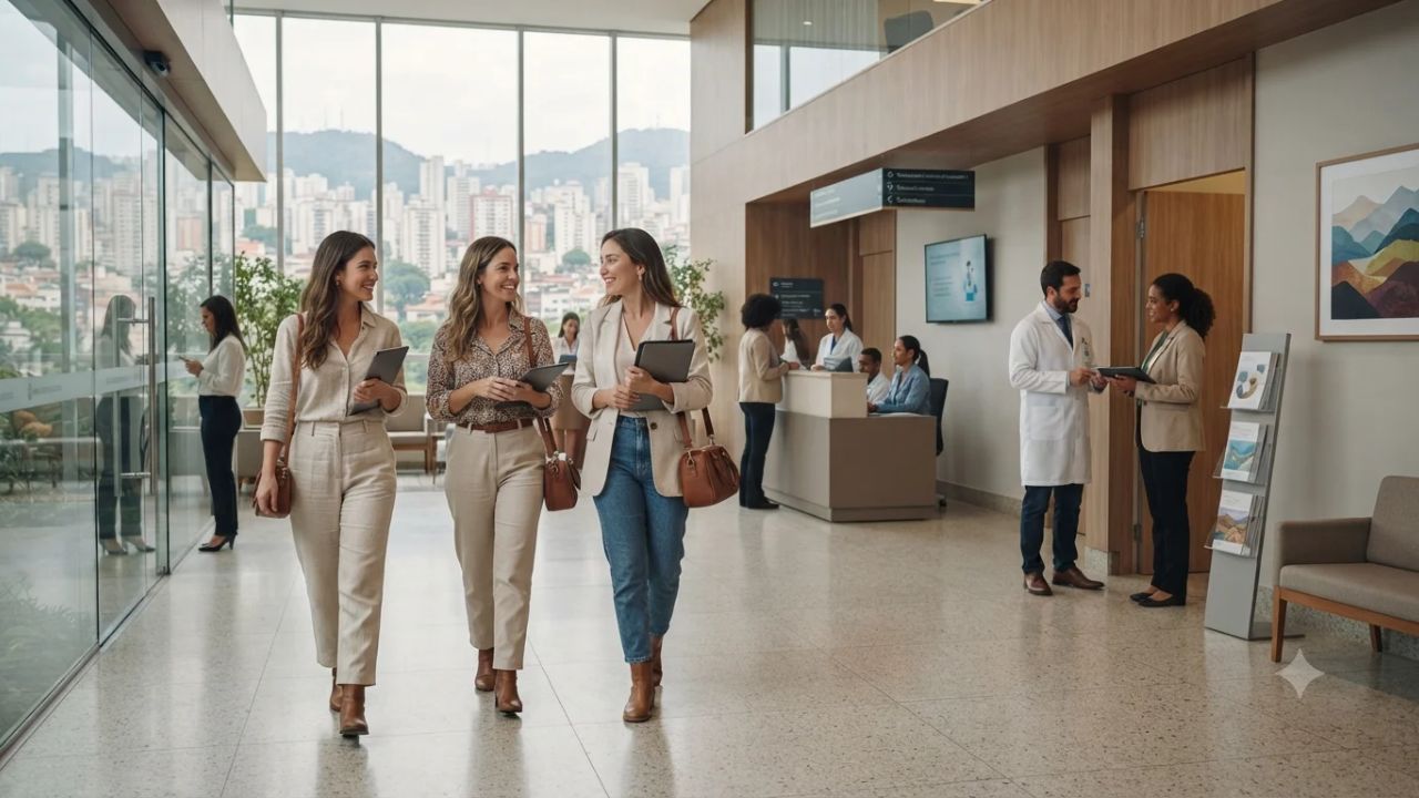 Modern private surgical hospital and medical tourism complex in São Paulo Brazil and Bogotá Colombia