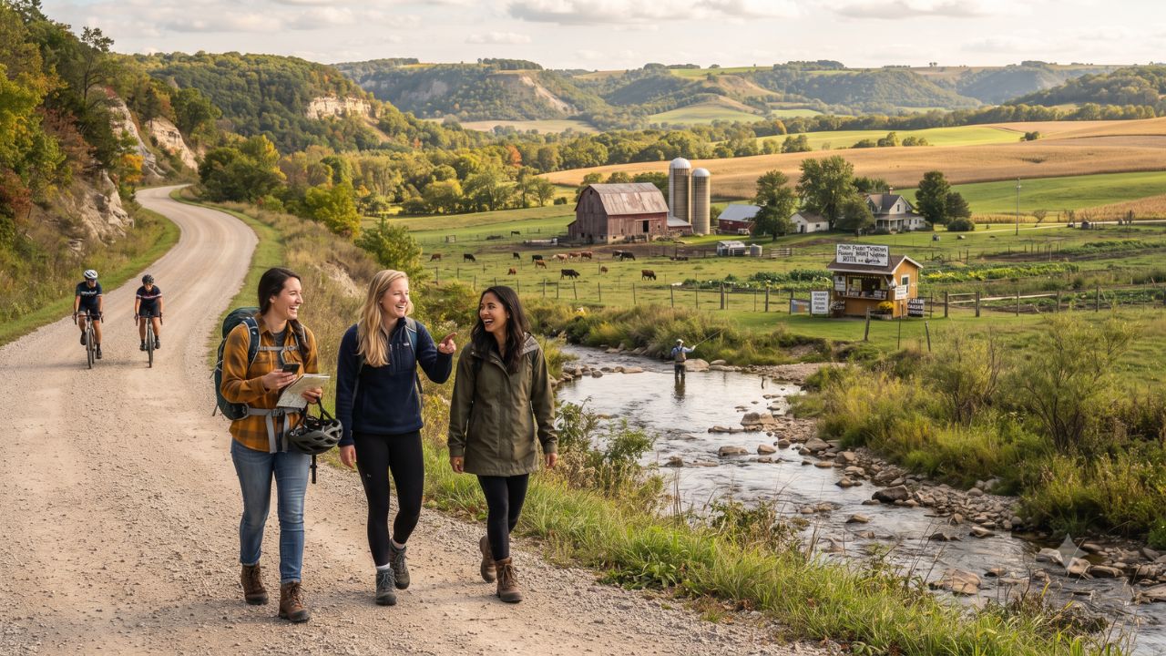 The Driftless Area: Exploring Wisconsin and Iowa's Unglaciated Valleys, Spring Creeks, and Gravel Trails in 2026
