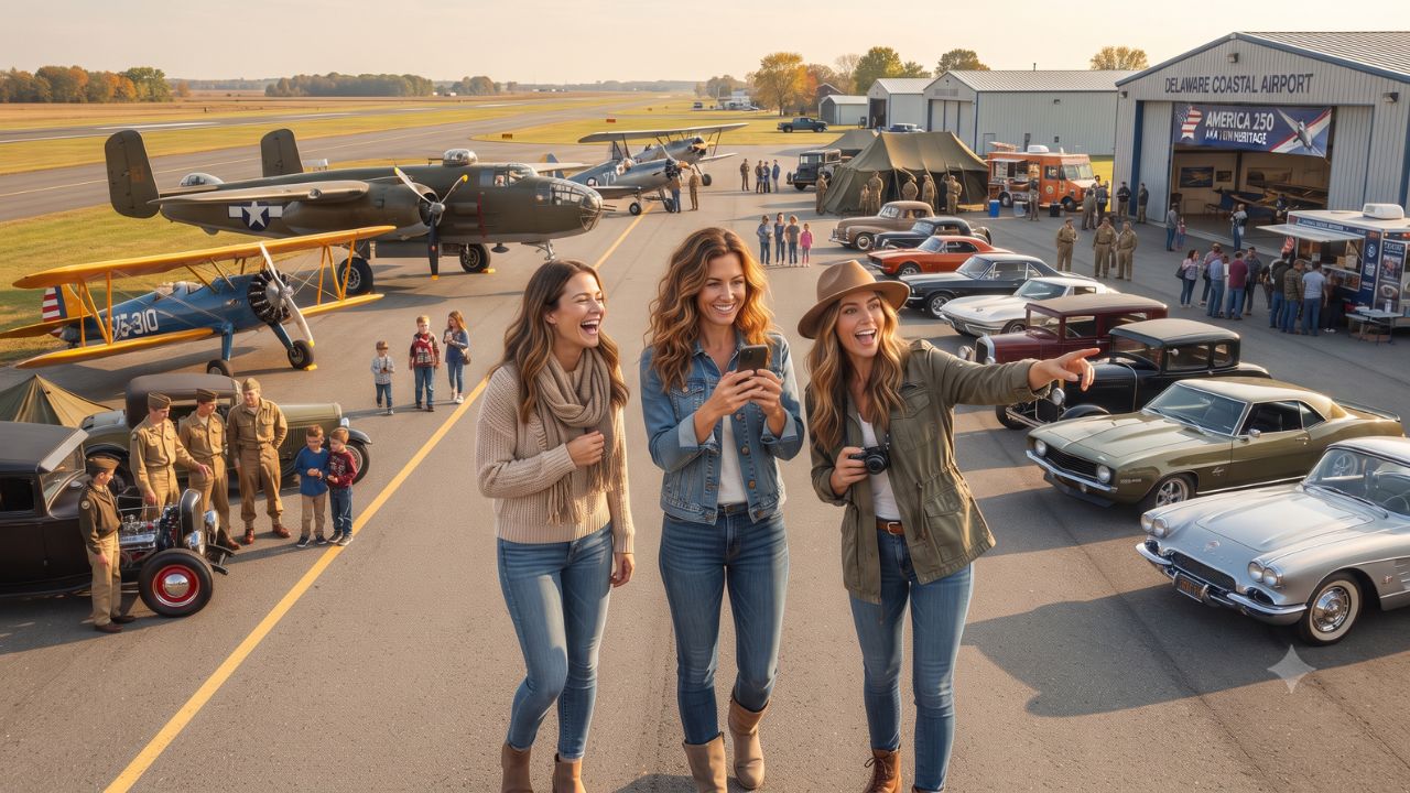 Georgetown Wings and Wheels 2026: Warbirds, Classic Cars, and America 250 at Delaware Coastal Airport