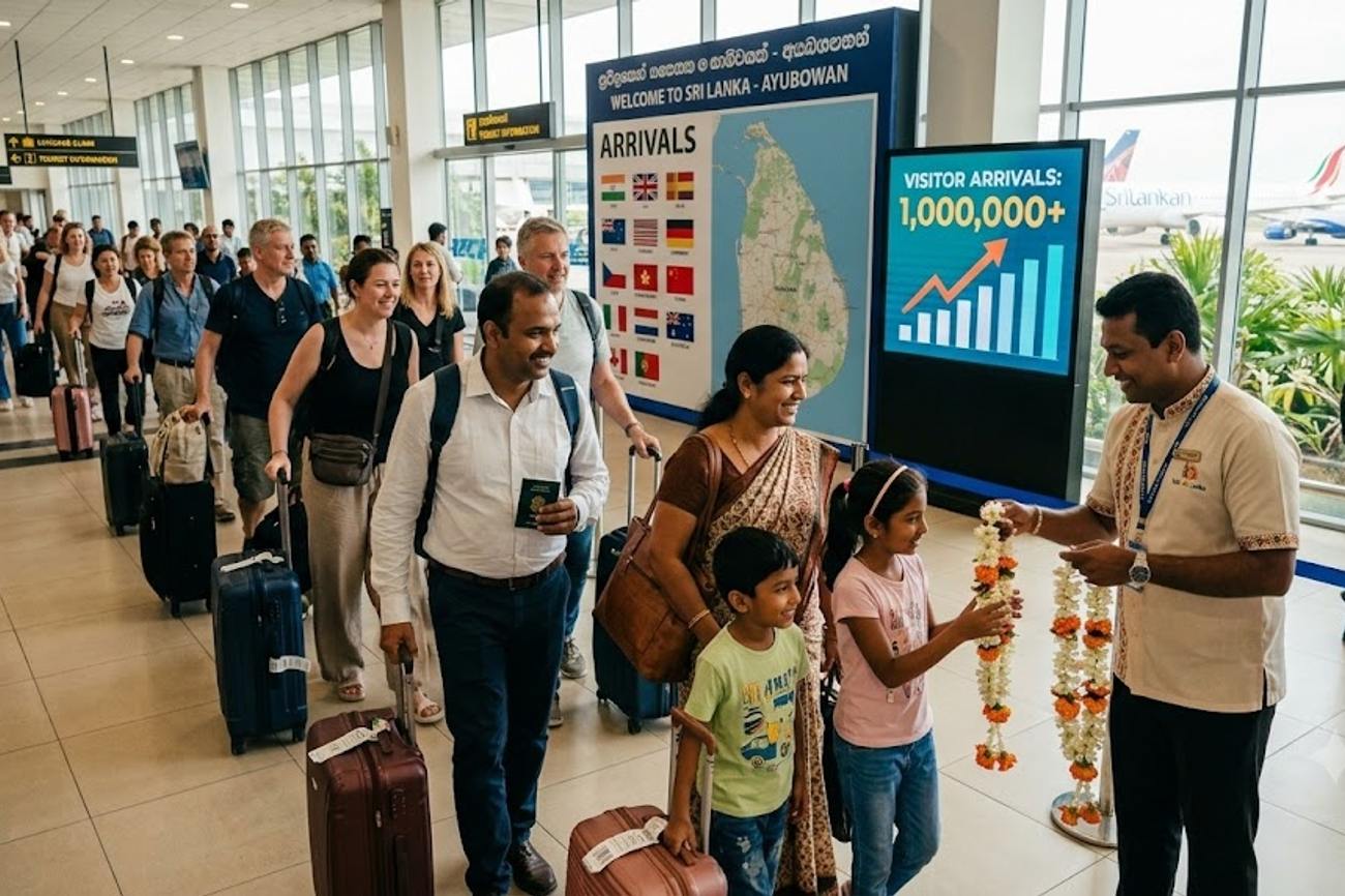 India Powers Sri Lanka Travel Growth As Over One Million Visitors Arrive With Global Markets Driving Tourism Rise