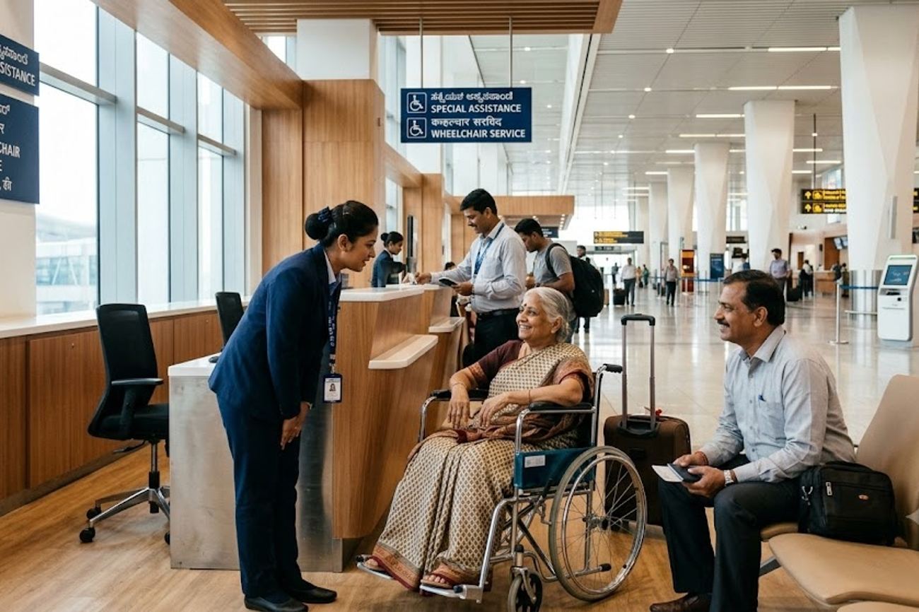 Kempegowda International Airport In India Unveils New Groundbreaking Terminal 1 Special Assistance Facility To Enhance Passenger Experience