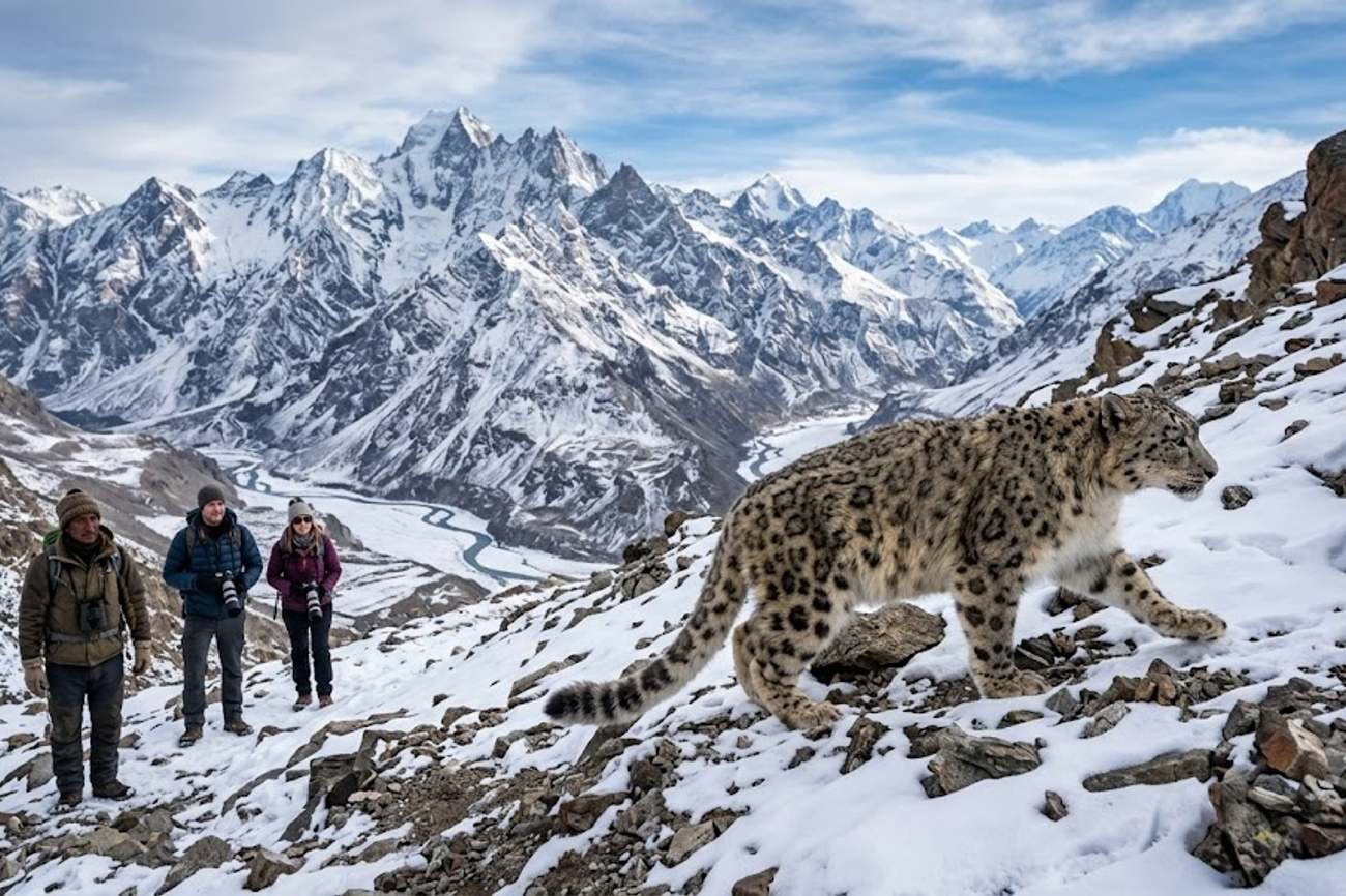 Ladakh Snow Leopard Tracking Gains Global Travel Attention as Rare Himalayan Wildlife Adventure Ranks Fourth Worldwide