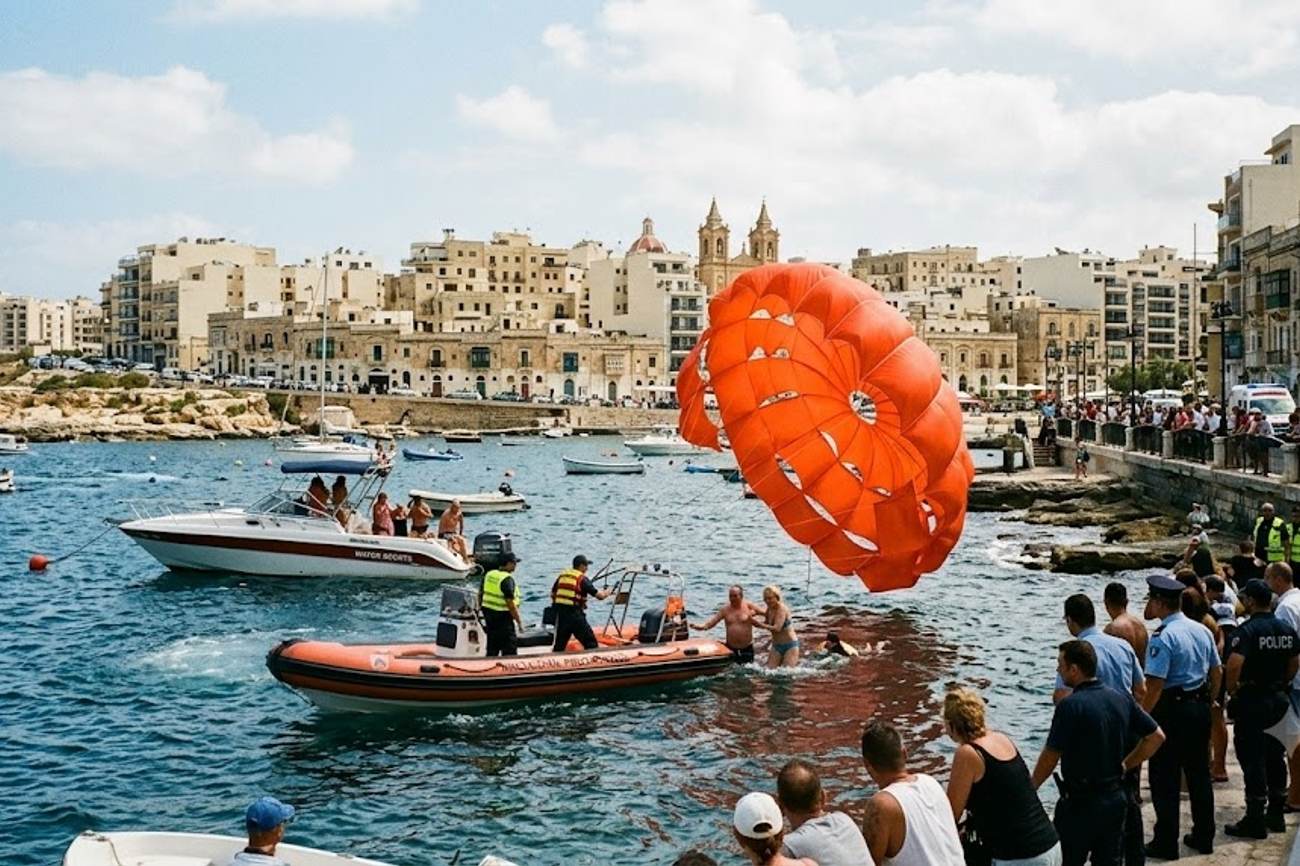 Malta Launches Inquiry After St Julian’s Parasailing Incident Highlights Tourism Water Sports Challenges