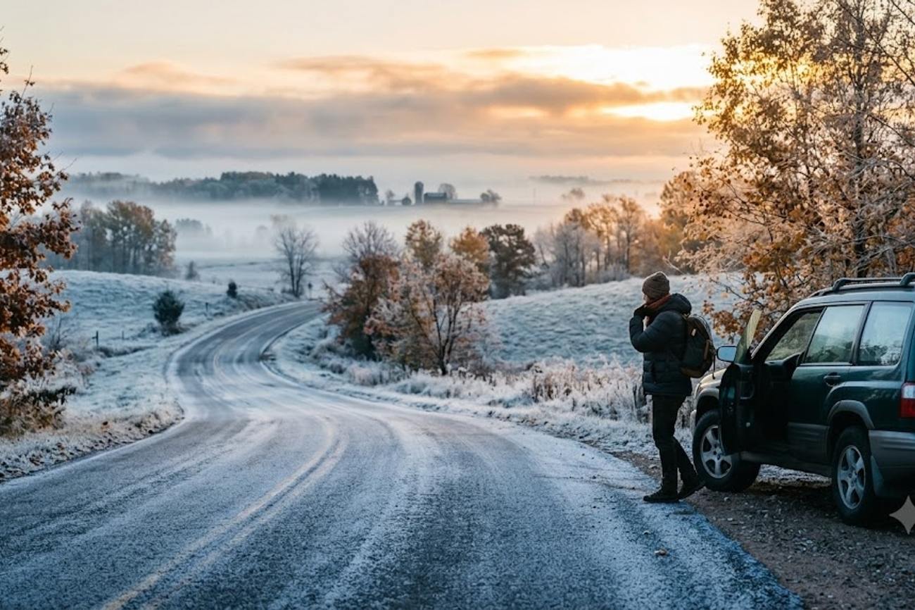 Michigan, Wisconsin and Minnesota,USA Face Dangerous Frost as Fall Travelers Prepare for a Chilly Start