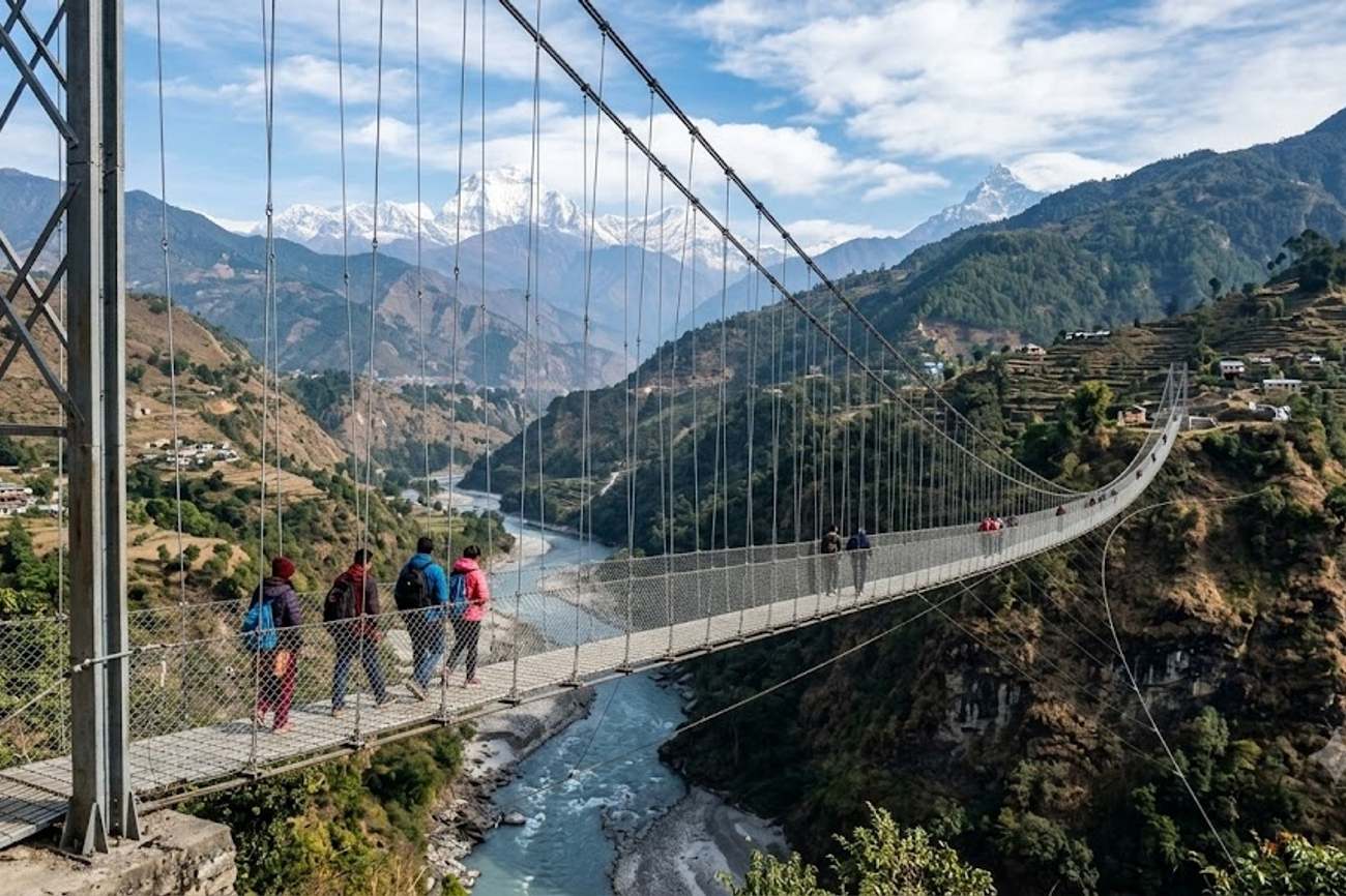 Nepal’s Baglung And Parbat Boost Tourism With Record-Breaking Suspension Bridge Over The Kaligandaki River