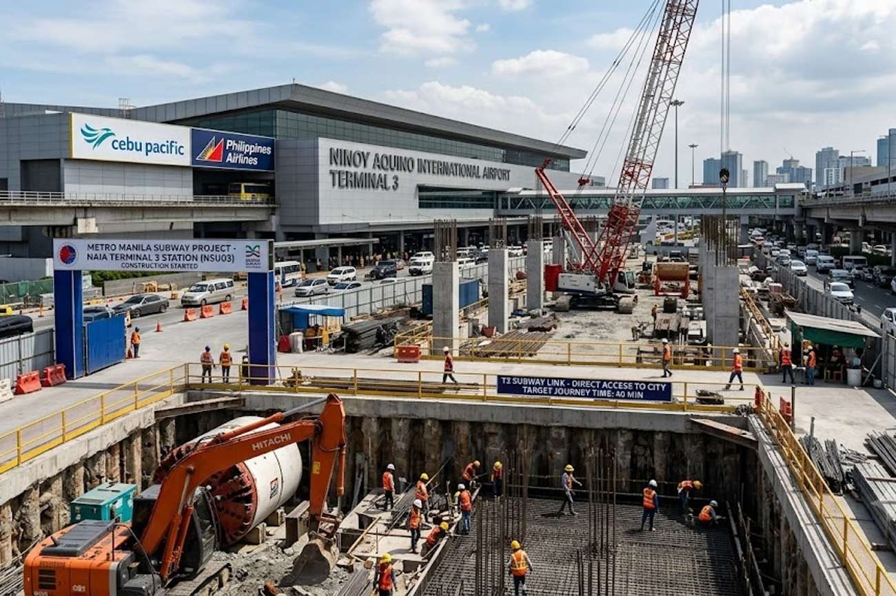 Philippines’ Biggest Transport Upgrade Begins as Ninoy Aquino International Airport Terminal 3 Subway Link Targets 40-Minute Journeys