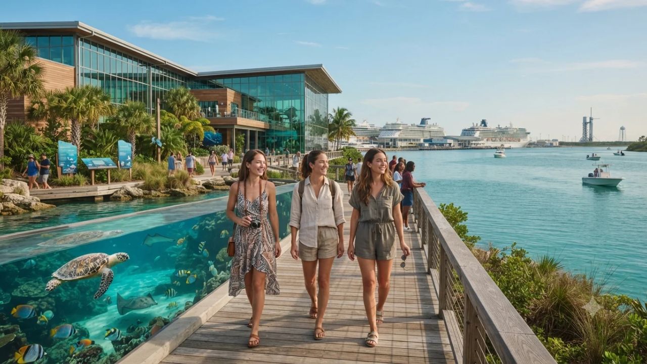 The Homeport Dwell-Time Gamble: How Port Canaveral's $100M+ Bowen Aquarium Re-Engineers Space Coast Tourism